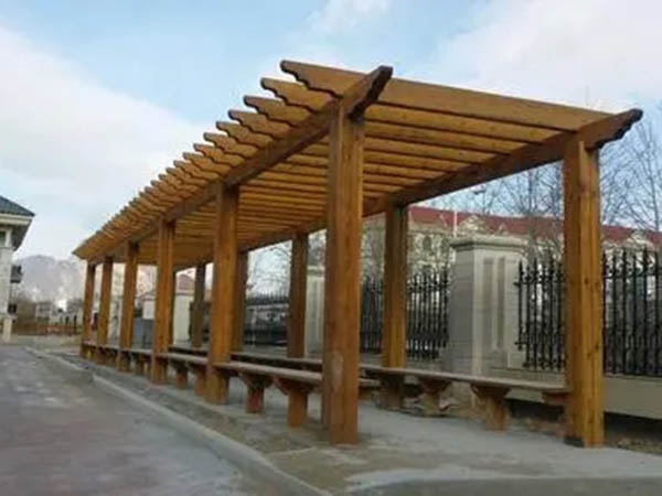 木廊架在景观搭建中的作用